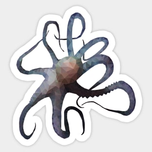 Octopus low poly Sticker